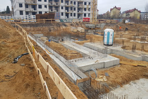Wykop, ul. Racławicka, Wrocław - prace ziemne
