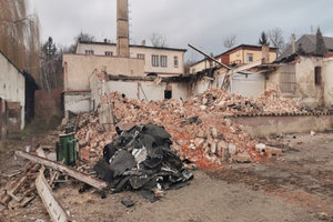 Rozbiórka w Obornikach Śląskich