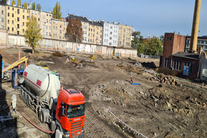 Wyburzenie 14 budynków, wykop 70 tys m3 + zasypki i remedacja Wrocław ul. Kolejowa
