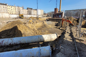 Wyburzenie 14 budynków, wykop 70 tys m3 + zasypki i remedacja Wrocław ul. Kolejowa