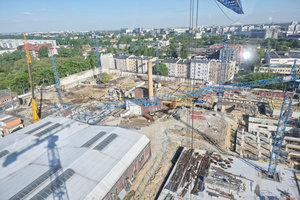 Wyburzenie 14 budynków, wykop 70 tys m3 + zasypki i remedacja Wrocław ul. Kolejowa