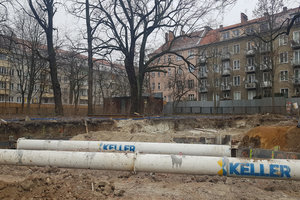 Wykop pod rozporami przy ul. Gdańskiej we Wrocławiu
