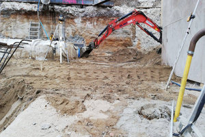 Wykop pod rozporami przy ul. Gdańskiej we Wrocławiu